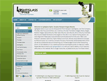 Tablet Screenshot of lightglassoptics.com